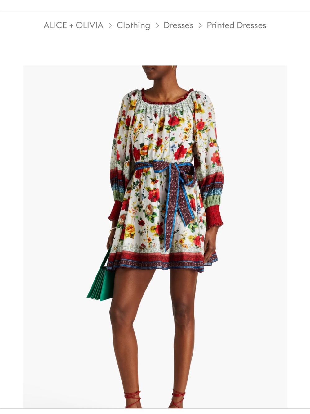 NWOT Alice and olvia floral dress - Picture 8 of 8